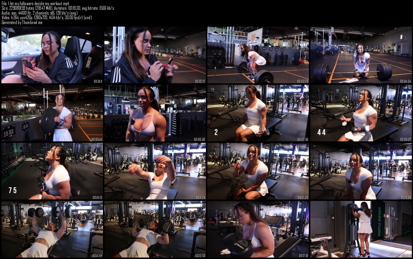 I let my followers decide my workout