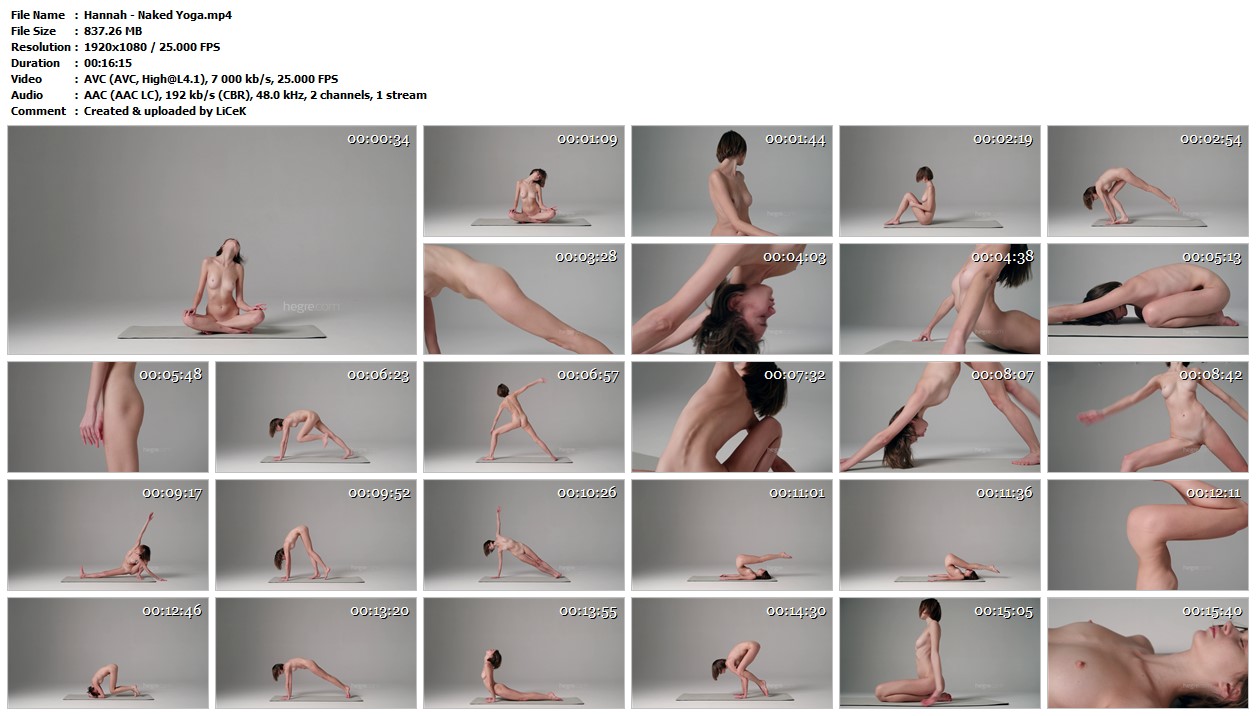 Hannah Naked Yoga mp 4