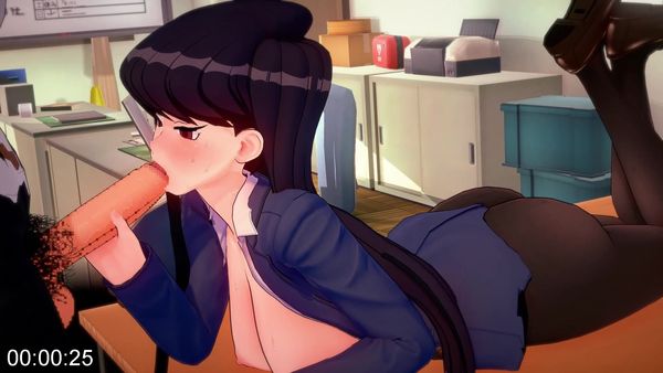 (短め動画)おっさん先生と気軽に仲良しする古見さん