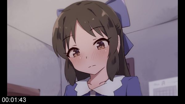 【手描きアニメ】小学稿のテスト勉強で疲れて寝ている男子に、バレないと思いこっそりちんちんをいじりだしたり舐めてみたりする変態な橘ありす