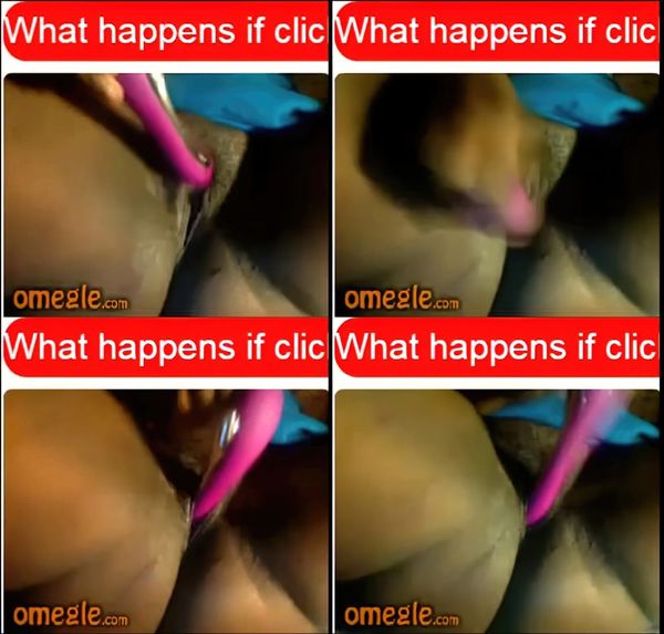 Omegle Black Ebony Teen Fuck Her Pussy With A Pink Dildo