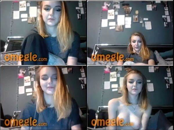 Omegle Hot Teen Gets Nude
