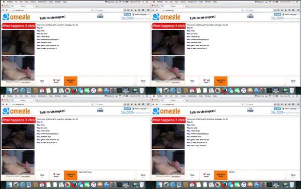 Omegle Hot Babe Masturbate With Cumshot