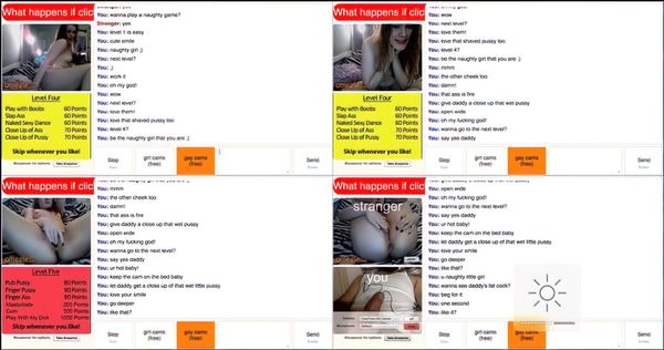 Horny Little Omegle Teen Plays The Game Twerks Masturbates  Cums On Cam